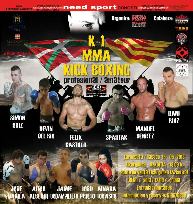 S&aacute;bado 15 de junio, Velada Mixta en Azkoitia